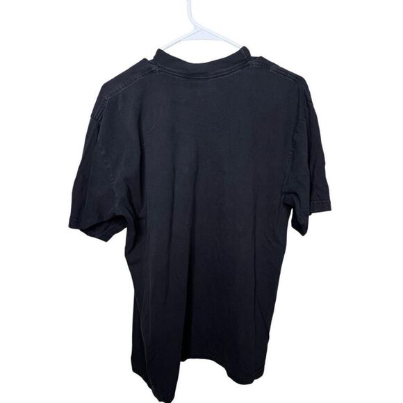 American Vintage 90s Jaco Postorius Jazz Guitarist Headband Black Shirt Q Tees T - Picture 4 of 4